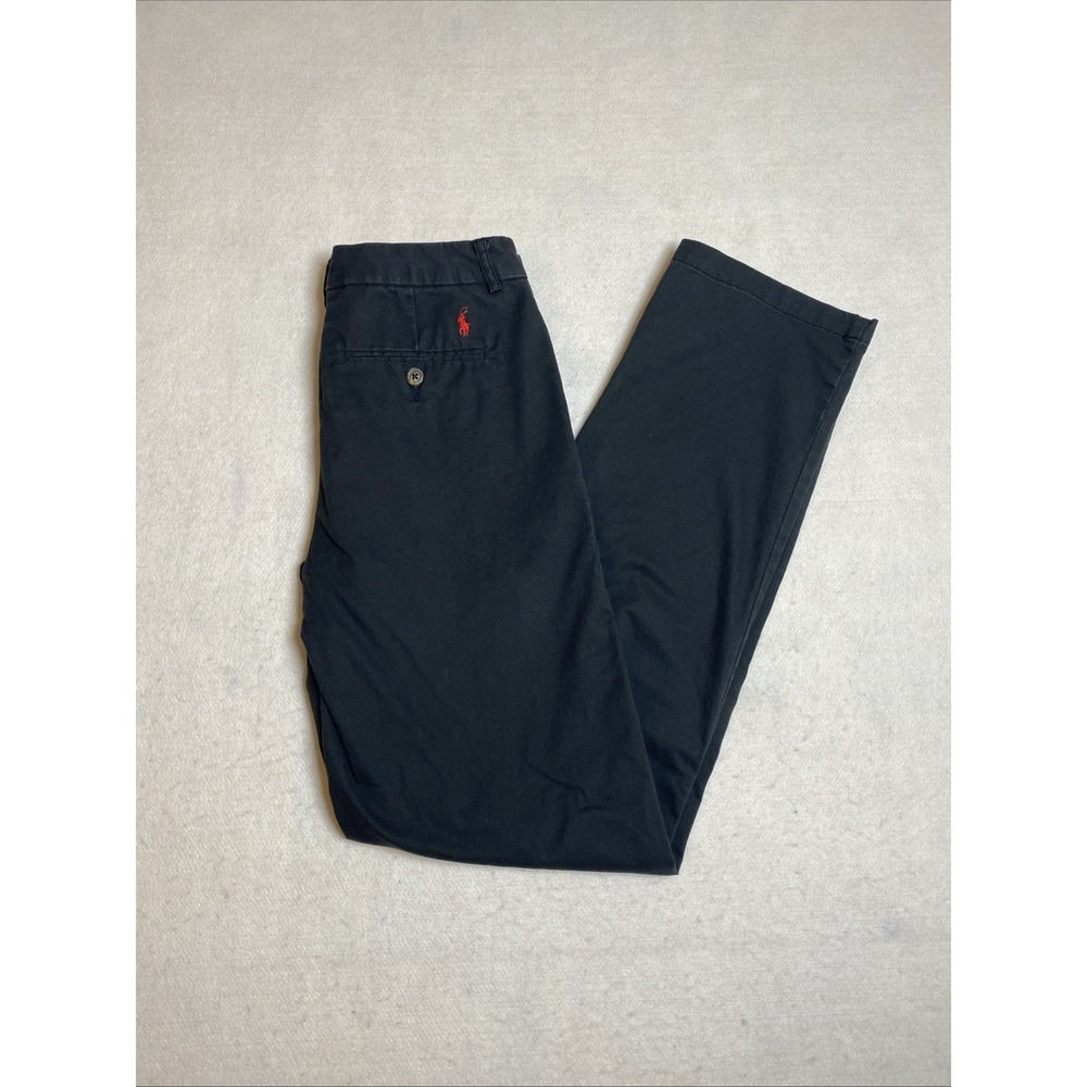 Polo Ralph Lauren Black Lightweight Classic Chino Pants Youth Size 18